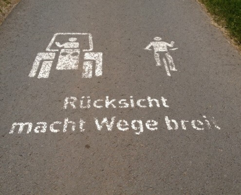 Rücksicht macht Wege breit