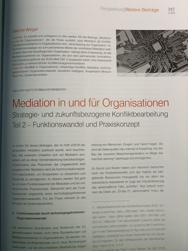 Weigel – pm 2019:4 – Organisationsmediation81